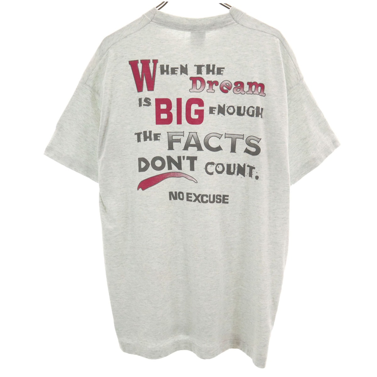 FRUIT OF THE LOOM BEST フルーツオブザルーム ベスト 90s USA製 オールド バックプリント メッセージ 半袖 Tシャツ XL シングルステッチ