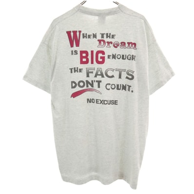 FRUIT OF THE LOOM BEST フルーツオブザルーム ベスト 90s USA製 オールド バックプリント メッセージ 半袖 Tシャツ XL シングルステッチ