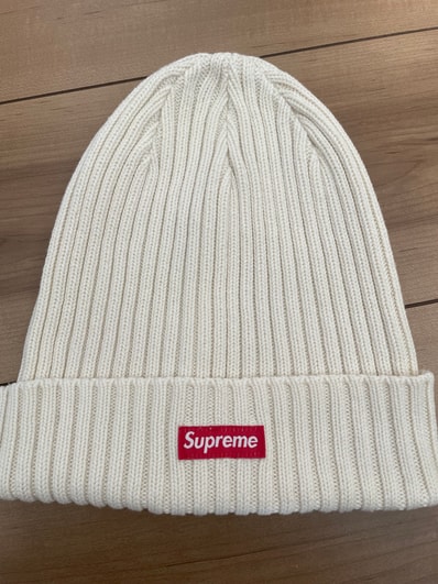 Supreme SS22 Overdyed Beanie "Cream"(22SS)