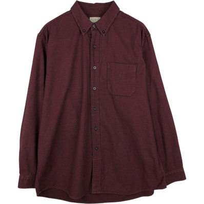 古着 90~00年代 エルエルビーン L.L.Bean 千鳥格子柄 長袖 ボタンダウン ライトネルチェックシャツ メンズL相当 ヴィンテージ/eaa647295