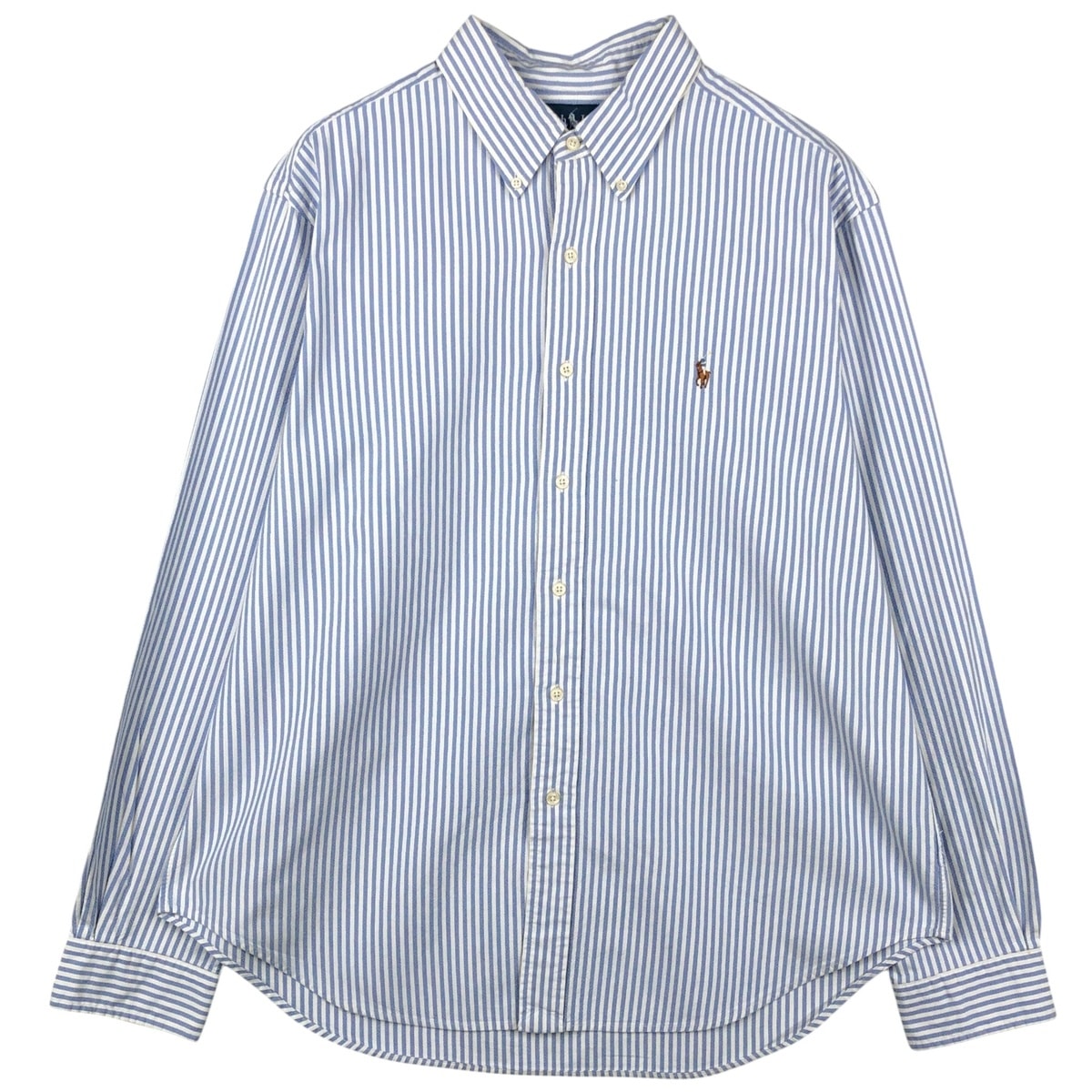 古着 ラルフローレン Ralph Lauren CLASSIC FIT クラシックフィット 長袖 ボタンダウンストライプシャツ メンズXL相当/eaa649589