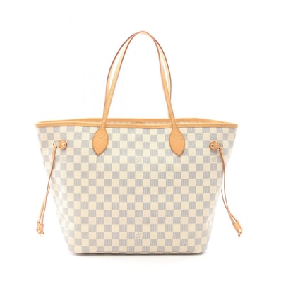 ルイ・ヴィトン LOUIS VUITTON ネヴァーフルMM ダミエアズール トートバッグ バッグ PVCコーティングキャンバス レザー レディース ホワイト系 N51107 【中古】