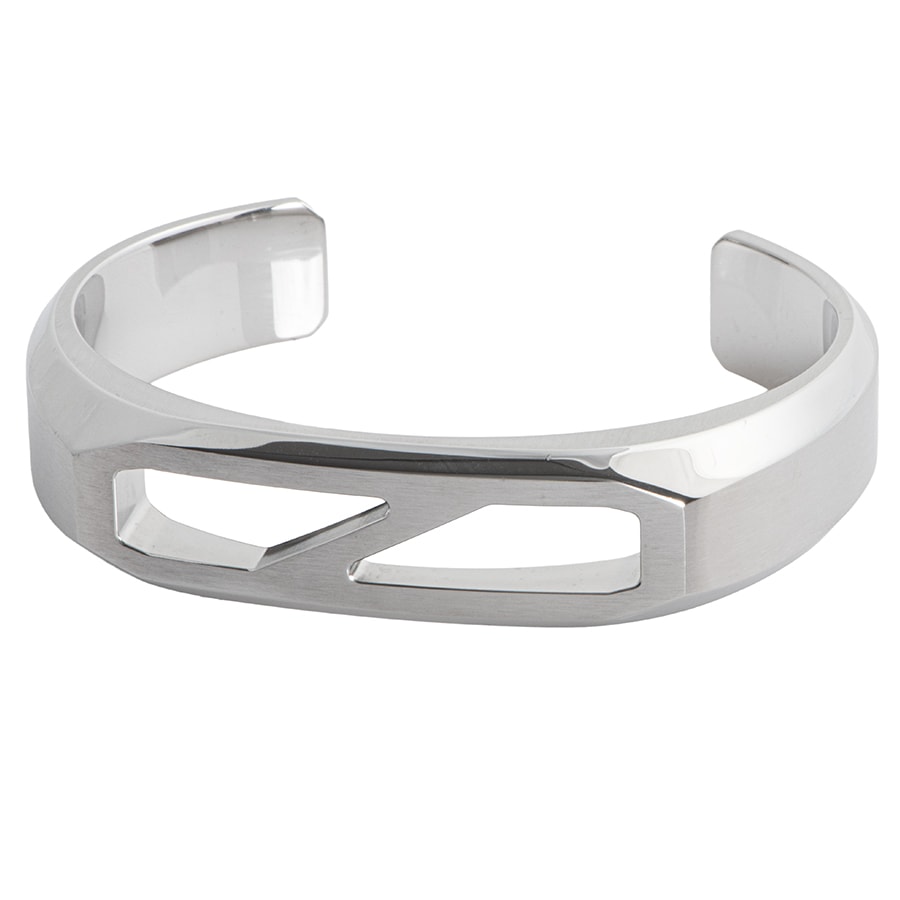 HERMES エルメス Delta デルタ カフ バングル ブレスレット ラージモデル 2020SS シルバー【中古】