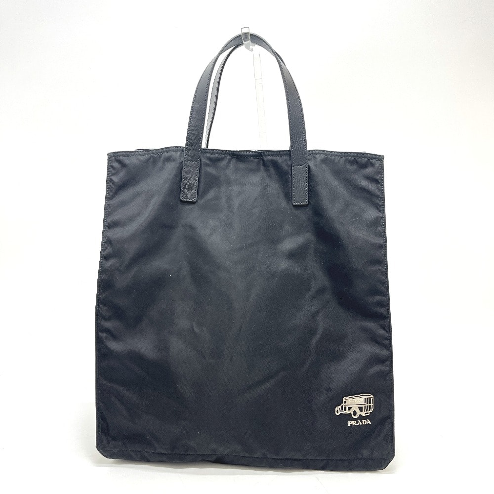 プラダ PRADA ロゴ 車モチーフ VA905A カバン bag トートバッグ ナイロン ブラック