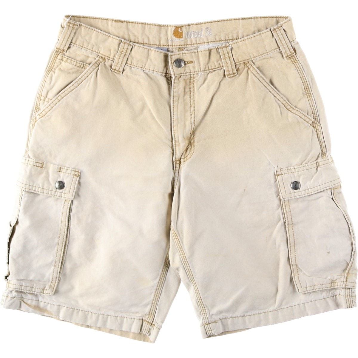古着 カーハート Carhartt RELAXED FIT ダック カーゴショーツ ハーフパンツ メンズw33相当/eaa620651