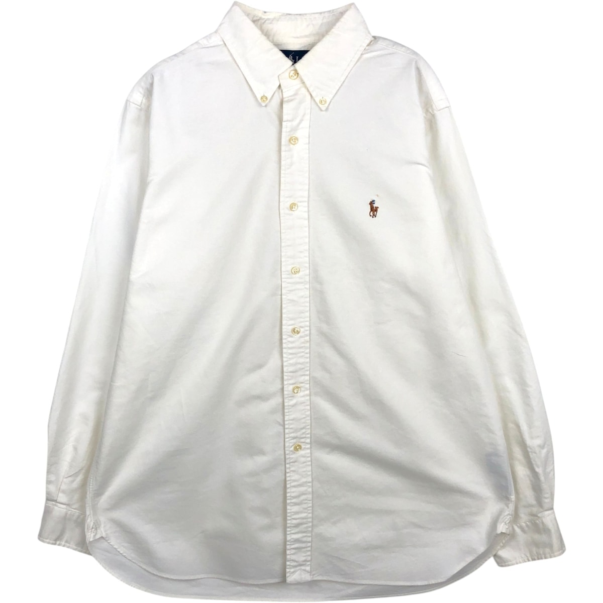 古着 ラルフローレン Ralph Lauren CLASSIC FIT クラシックフィット 長袖 ボタンダウンシャツ メンズL相当/eaa666189