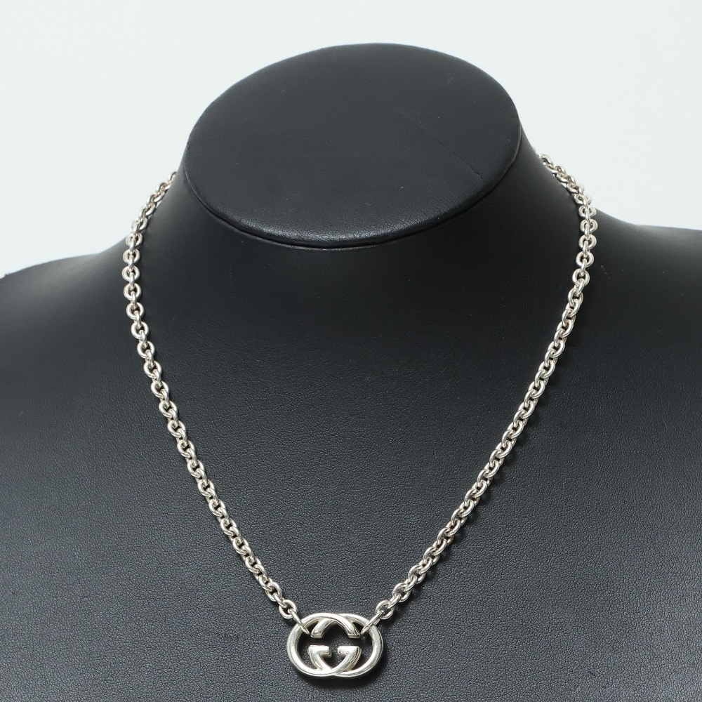 GUCCI グッチ ネックレス GG インターロッキングG シルバー925 ブランド古着【中古】20260810/RB0332