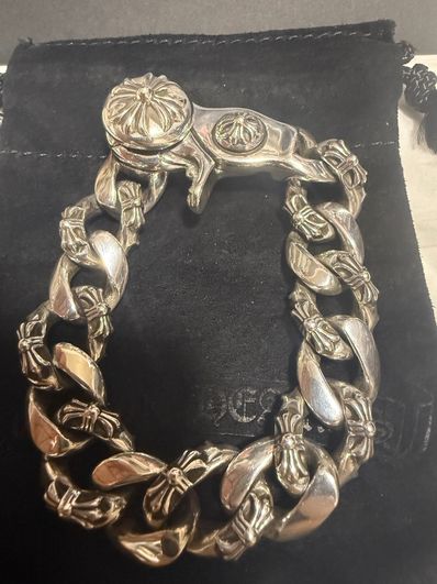 Chrome Hearts Fancy Link Bracelet / Clip "Silver"