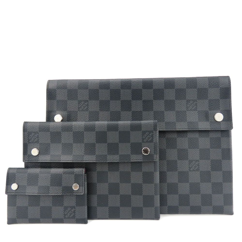 Louis Vuitton Alpha Triple Pouch Monogram Eclipse