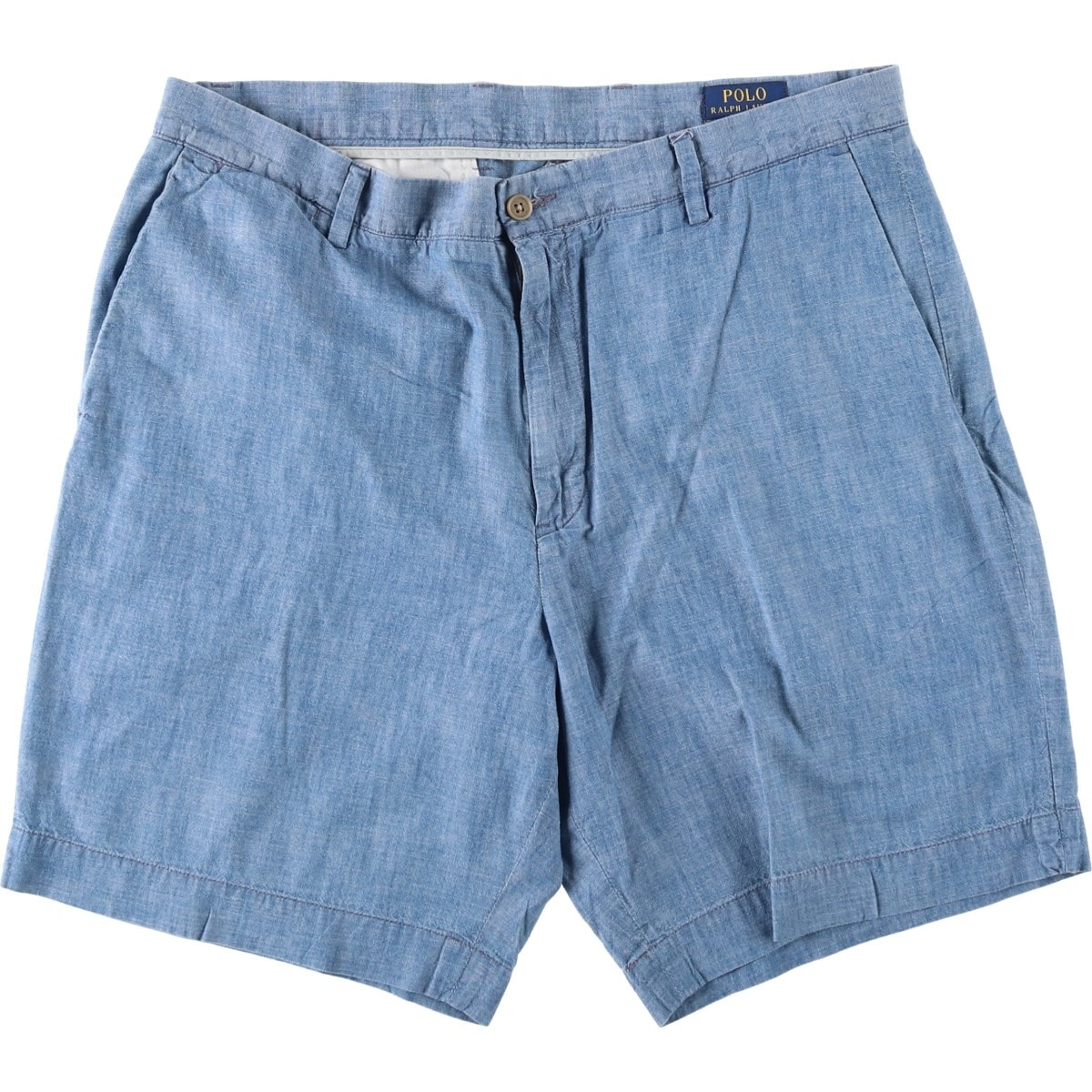古着 ラルフローレン Ralph Lauren POLO RALPH LAUREN シャンブレー コットンショーツ ショートパンツ メンズw37相当/eaa644418