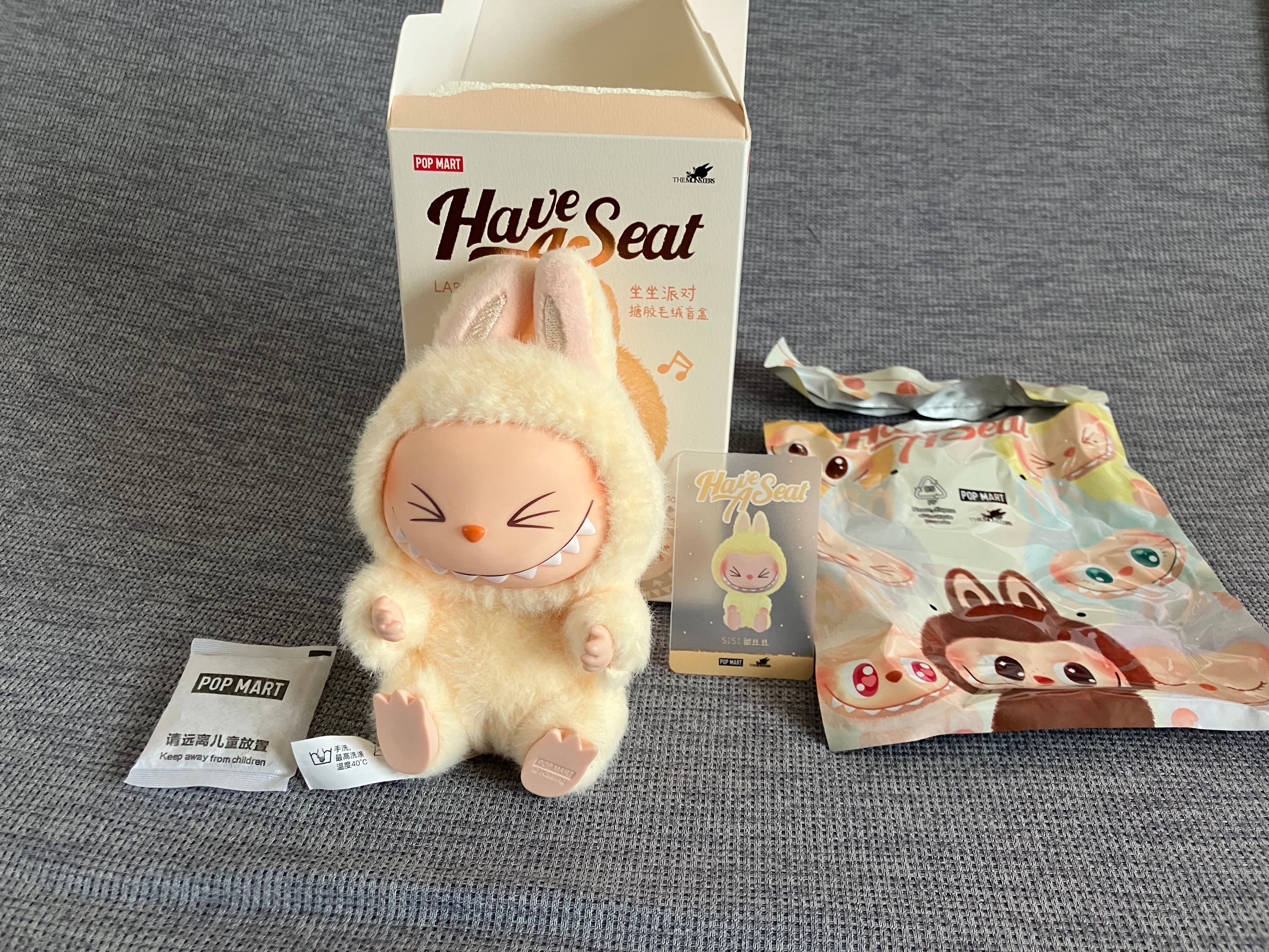 POP MART THE MONSTERS (LABUBU) Have a Seat Plush Series SISI