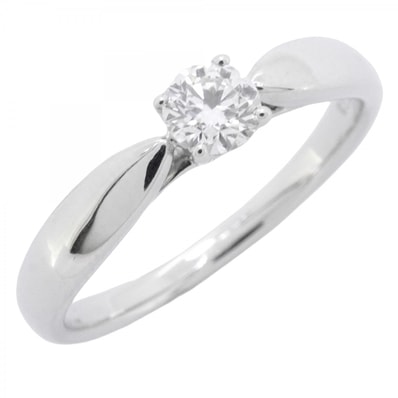 【6jdb0415-11】ティファニー リング ハーモニー 1PD Pt950 プラチナ ダイヤモンド 0.19ct 8号【中古】レディース