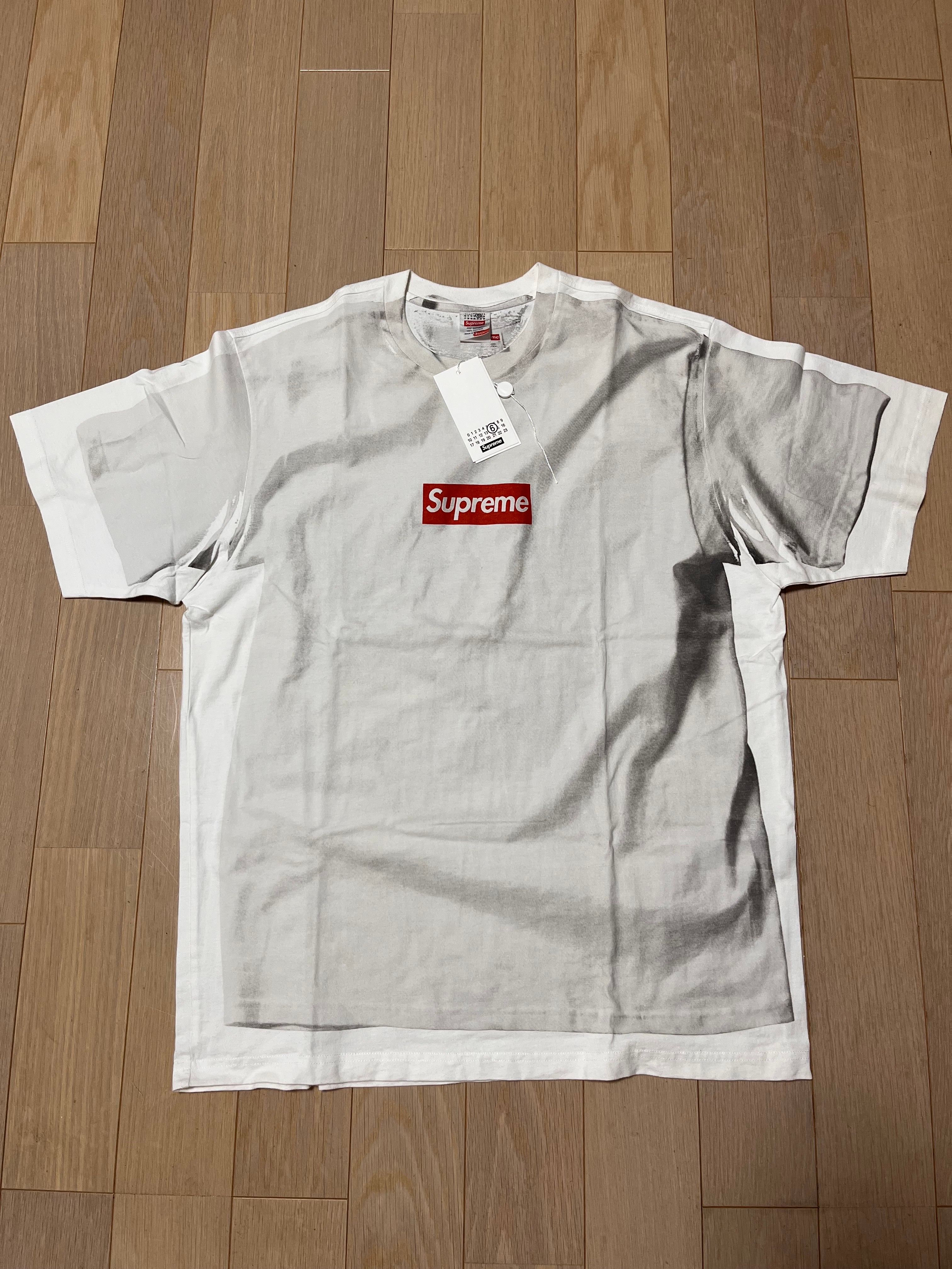 Supreme x MM6 Maison Margiela Box Logo Tee "White"