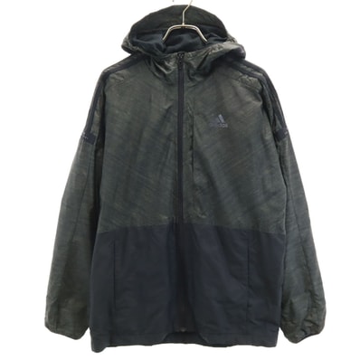 adidas アディダス トレーニング ウインドブレーカー S カーキ 裏トリコット