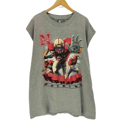 90s USA製 アメフトプリント タンクトップ【1143390039478】