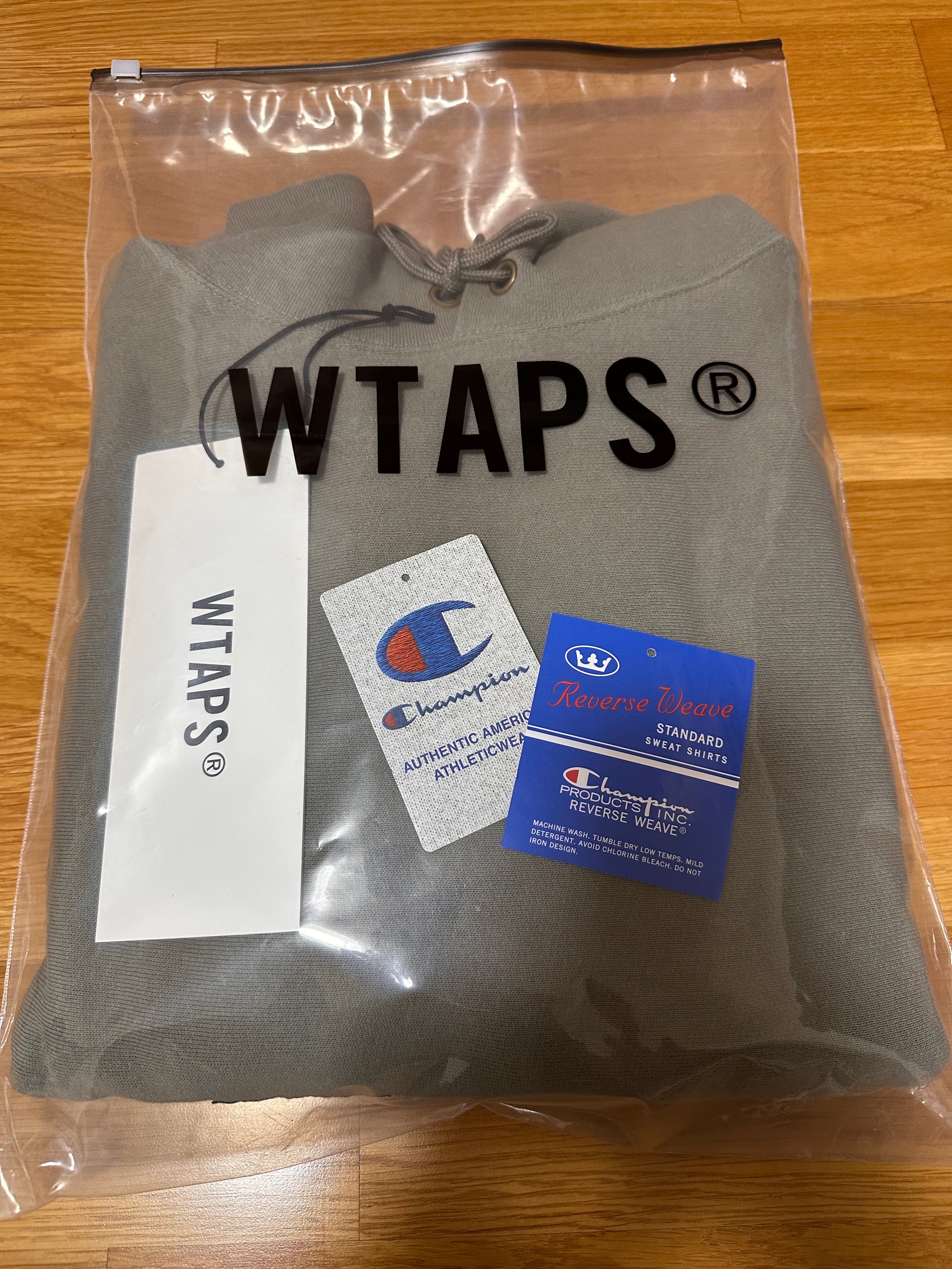 Wtaps ACADEMY / HOODED / COTTON. CHAMPION. REVERSE WEAVE "Olive Drab"(672)