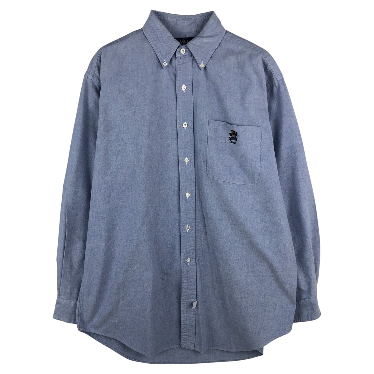 古着 ラルフローレン Ralph Lauren 長袖 ポロベア ボタンダウンシャツ メンズM相当/eaa609365