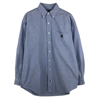 古着 ラルフローレン Ralph Lauren 長袖 ポロベア ボタンダウンシャツ メンズM相当/eaa609365