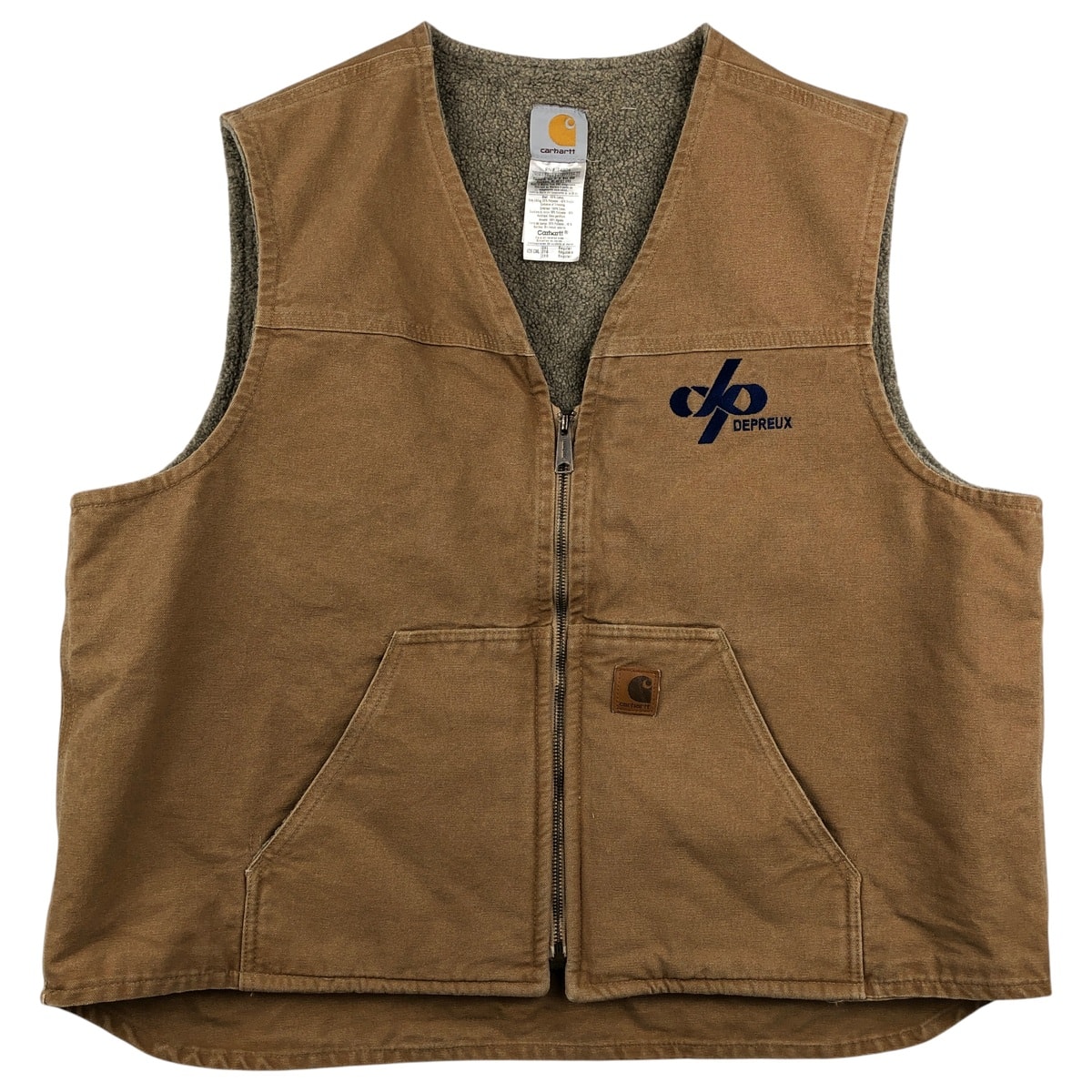 古着 00年代 カーハート Carhartt V26 DEPREUX アドバタイジング ダックベスト メンズXXL相当/eaa458773