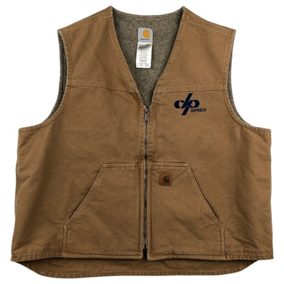 古着 00年代 カーハート Carhartt V26 DEPREUX アドバタイジング ダックベスト メンズXXL相当/eaa458773