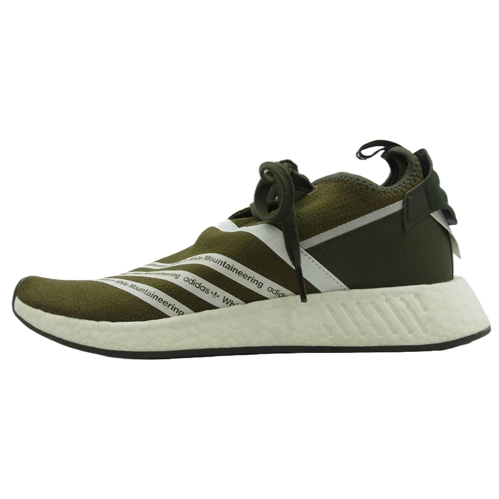 adidas アディダス スニーカー CG3649 WHITE MOUNTAINEERING ホワイト マウンテニアリング ORIGINALS NMD R2 PK TRAOLI オリジナルス NMD R2 PK トラオリ スニーカー カーキ系【中古】