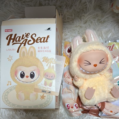 POP MART THE MONSTERS (LABUBU) Have a Seat Plush Series SISI