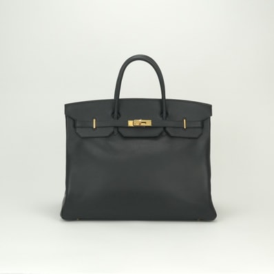 エルメス HERMES バーキン40 バーキン 40 バッグ トートバッグ アルデンヌ ノワール Noir ブラック Black 黒 ゴールド金具 ハンドバッグ