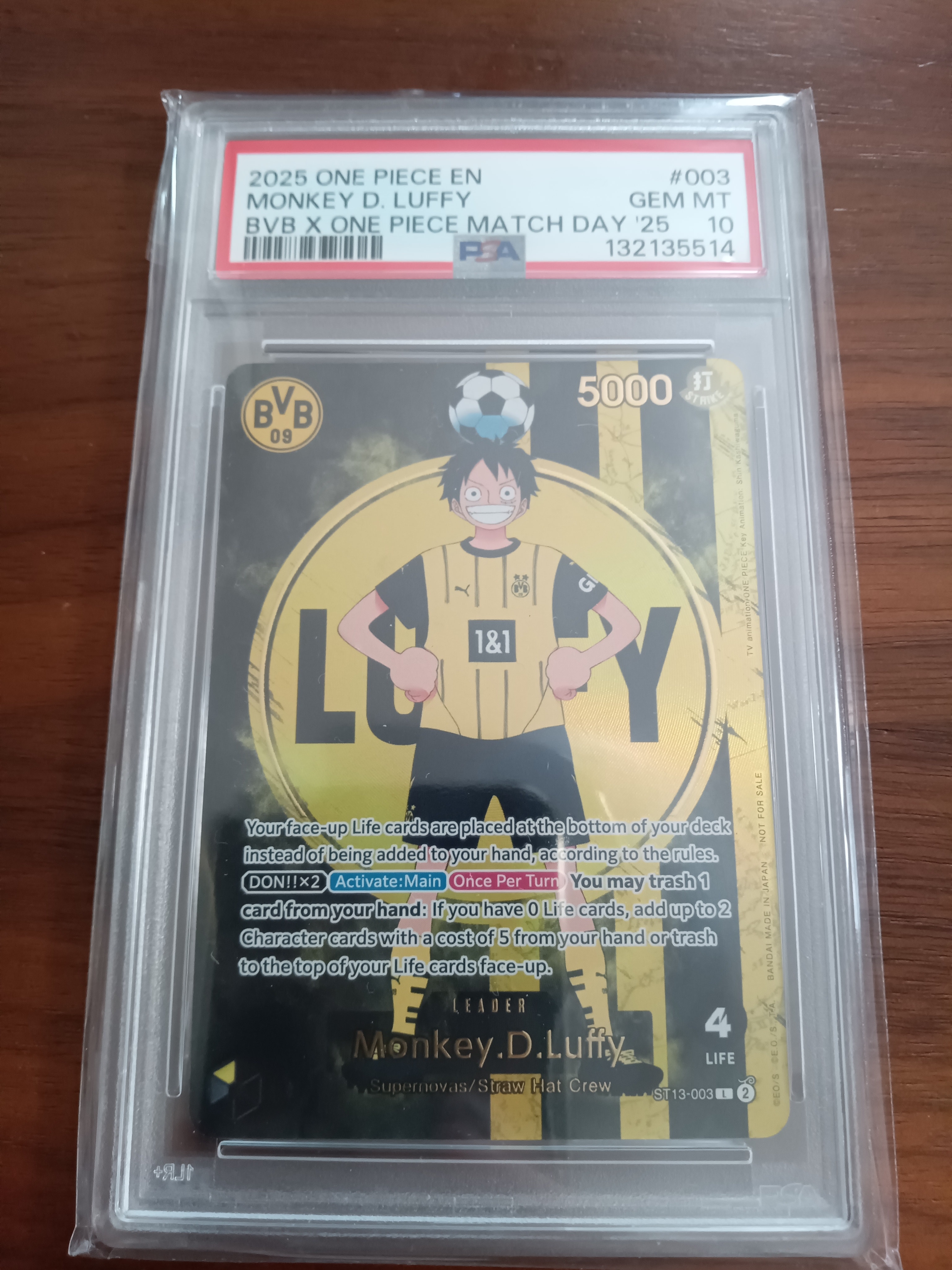 モンキー・D・ルフィ L [ST13-003]【英語版】(プロモーションカード「ボルシアドルトムント × ONE PIECE マッチデー 2025」)
