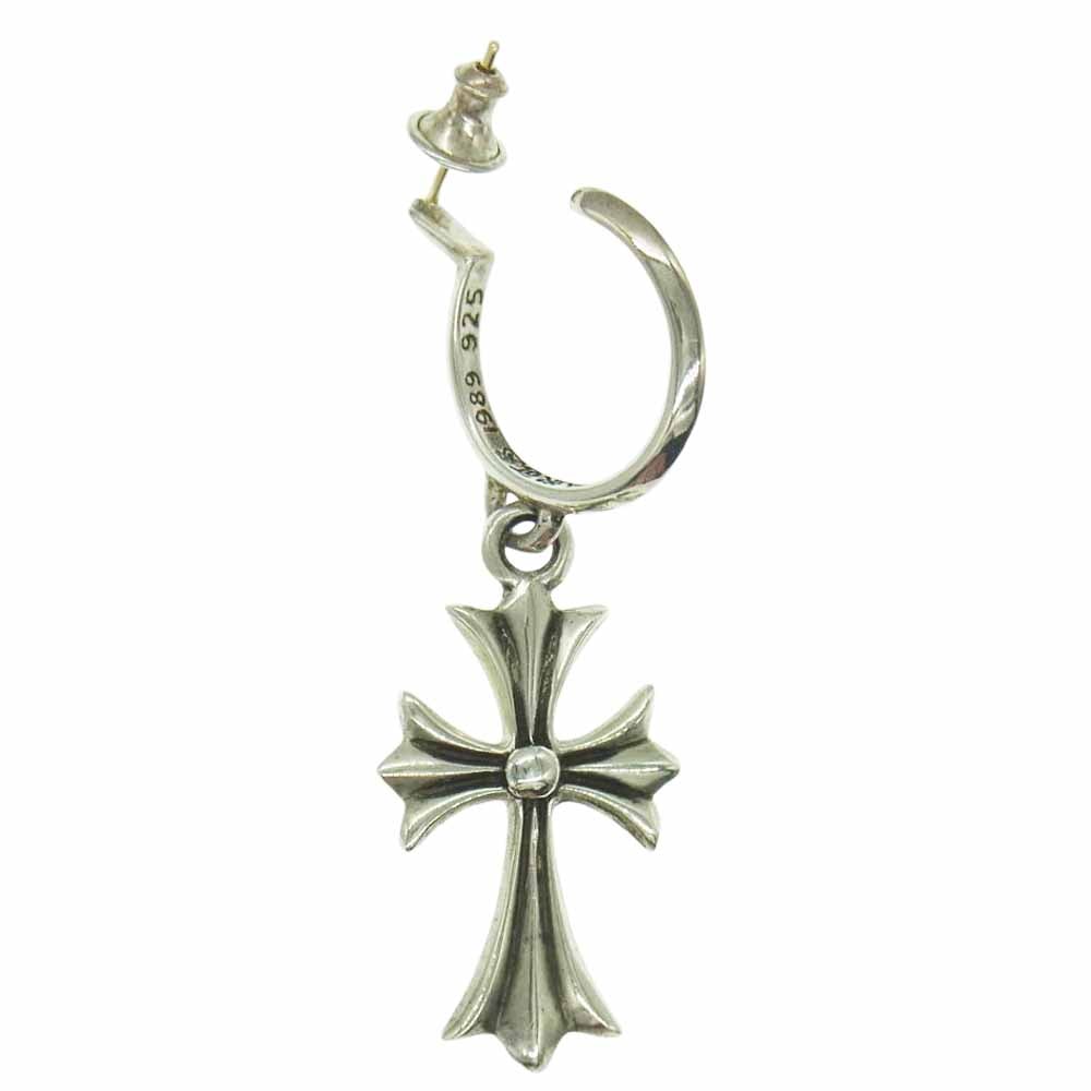 Chrome Hearts Hoop CH Cross Earrings "Silver"