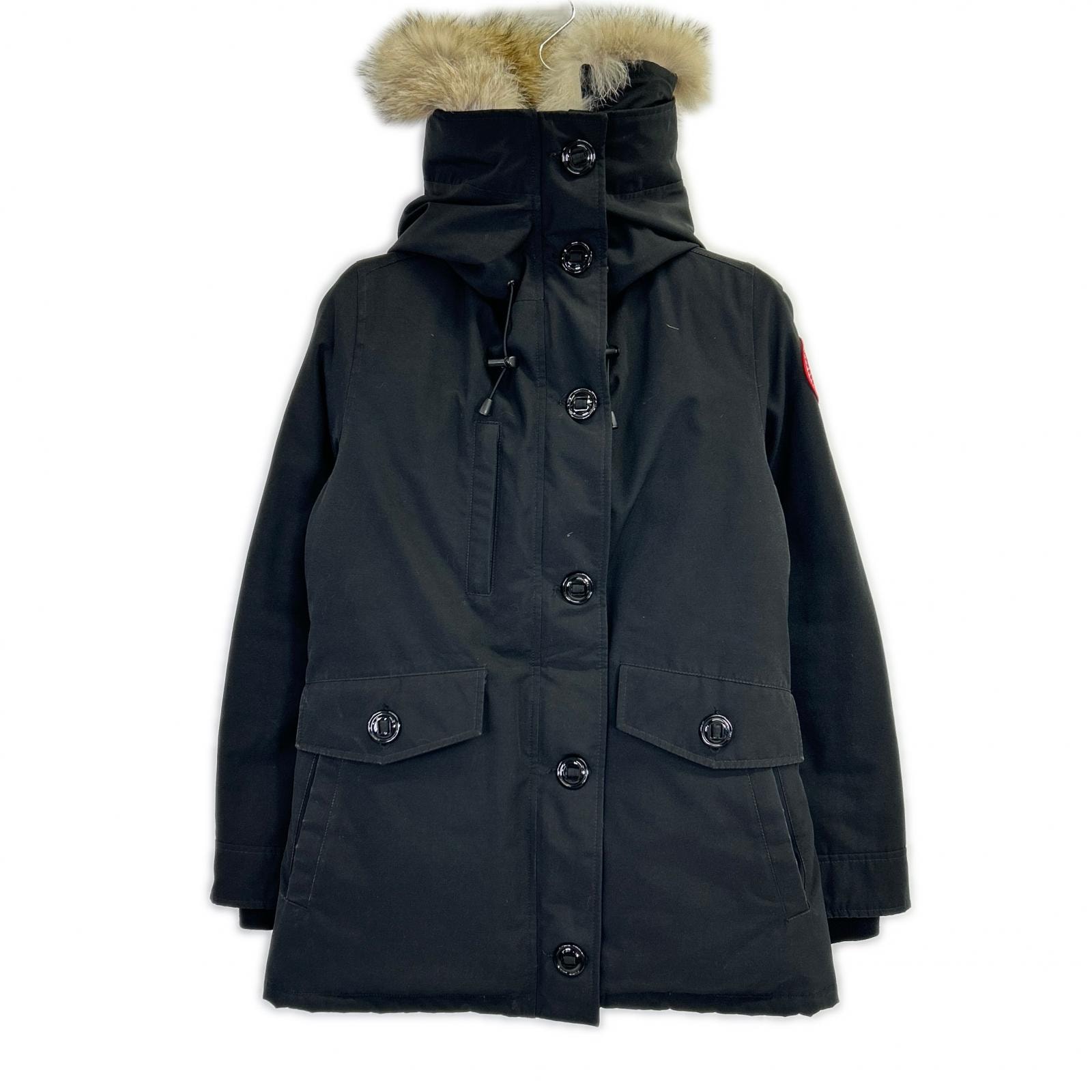 カナダグース 2300JL ブラック CHARLOTTE PARKA シャーロットパーカ ファー付きダウンジャケット M
