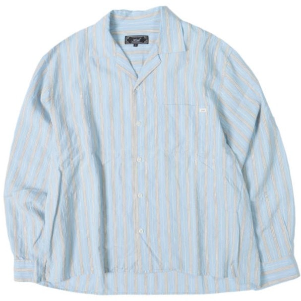KITH NYC キスニューヨークシティ 26SS Rowan L/S Camp Collar Shirt ローワン ロングスリーブ キャンプカラーシャツ 26050060001320 M Skyline 長袖 ストライプ 開襟 オープンカラー トップス