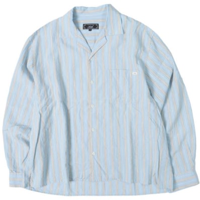 KITH NYC キスニューヨークシティ 26SS Rowan L/S Camp Collar Shirt ローワン ロングスリーブ キャンプカラーシャツ 26050060001320 M Skyline 長袖 ストライプ 開襟 オープンカラー トップス