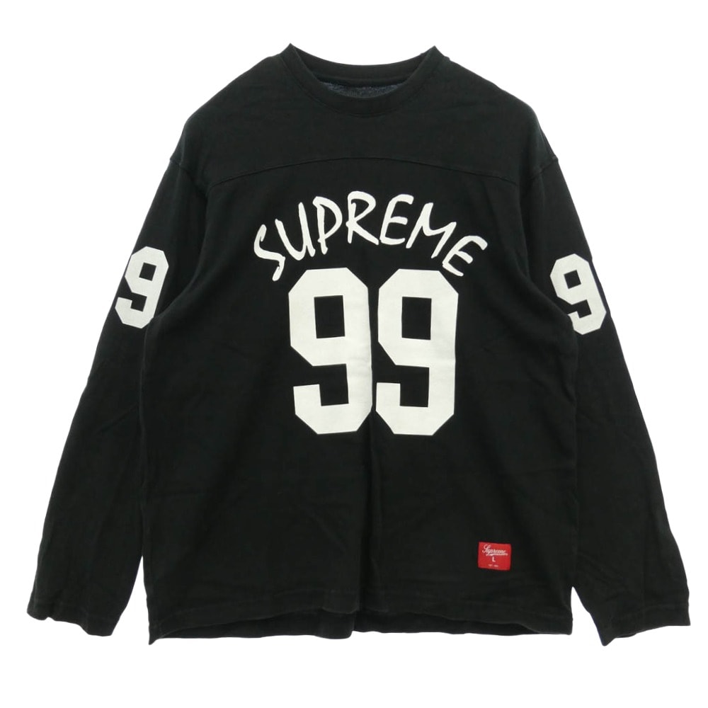 Supreme シュプリーム 24SS 99 L/S Football Top フットボール クルーネック 長袖 カットソー ブラック ブラック系 L【中古】