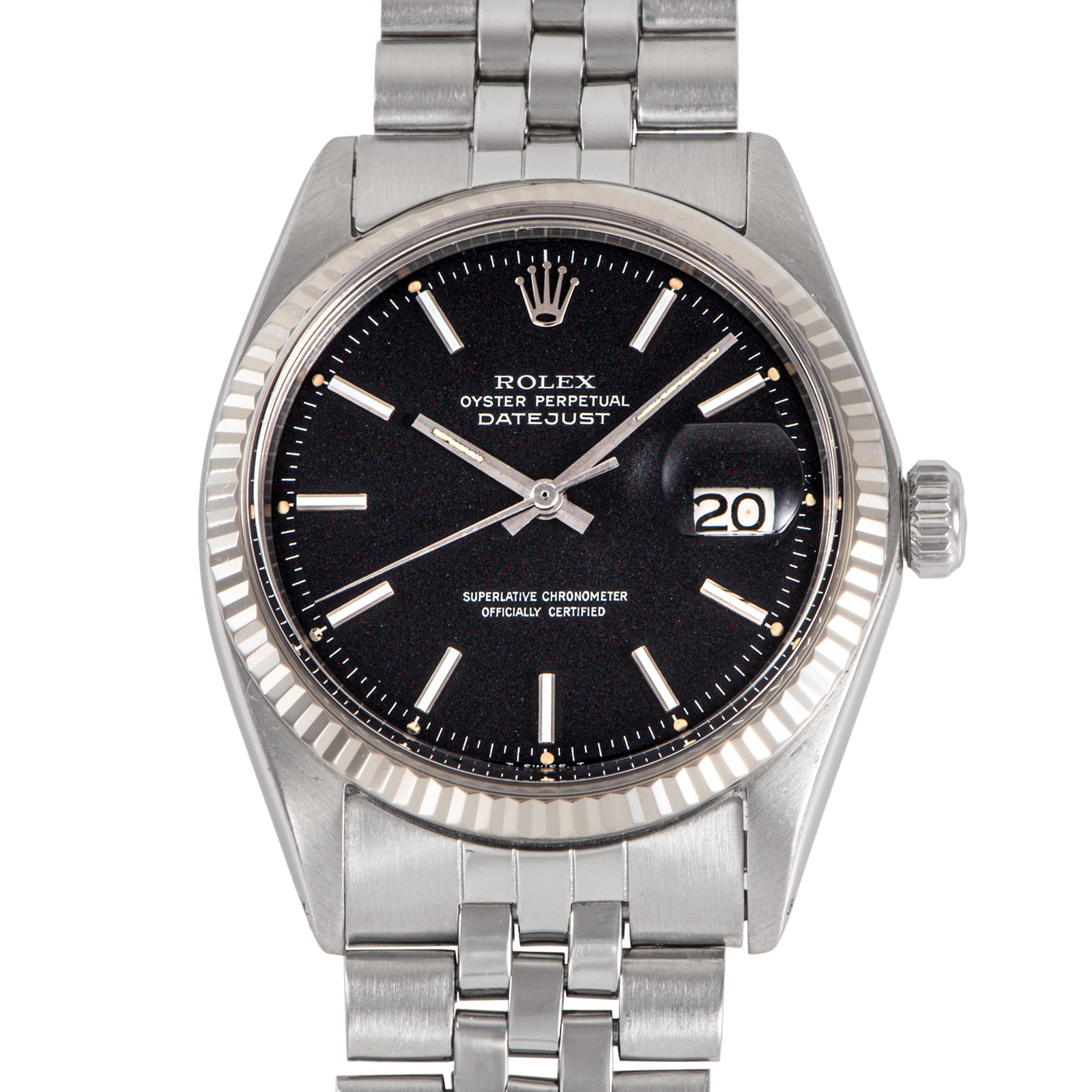 ROLEX ロレックス デイトジャスト 1601 1970年製 レッドアイ tritium SS/WG【中古】