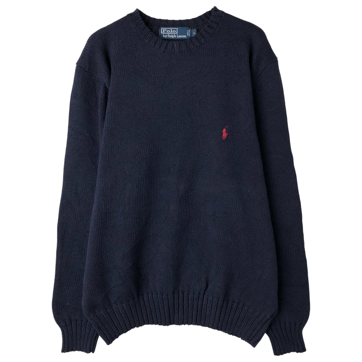古着 ラルフローレン Ralph Lauren POLO by Ralph Lauren コットンニットセーター メンズL相当/eaa608342