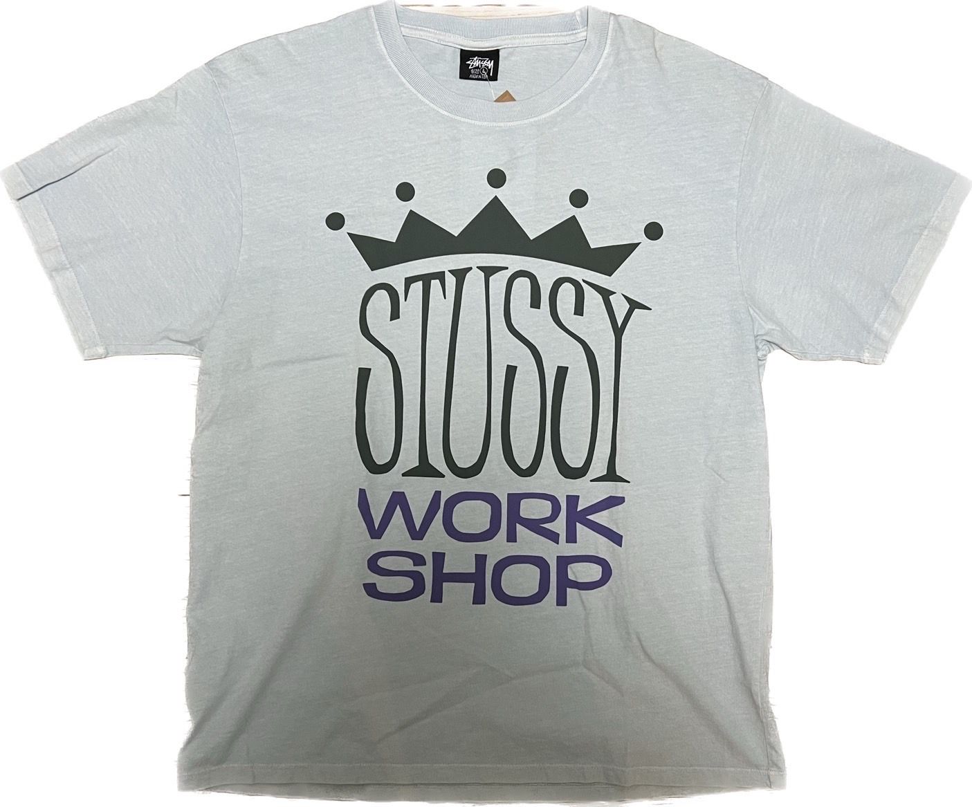 Stussy x OUR LEGACY KING SIZE PIGMENT DYED TEE "Light Blue"