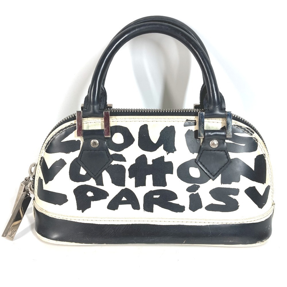 ルイヴィトン LOUIS VUITTON アルマPM アルマ PM M92177 グラフィティ カバン トートバッグ ハンドバッグ レザー ホワイト