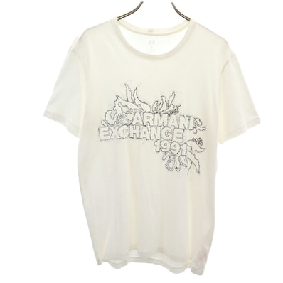 ARMANI EXCHANGE アルマーニエクスチェンジ 半袖 Tシャツ M ホワイト