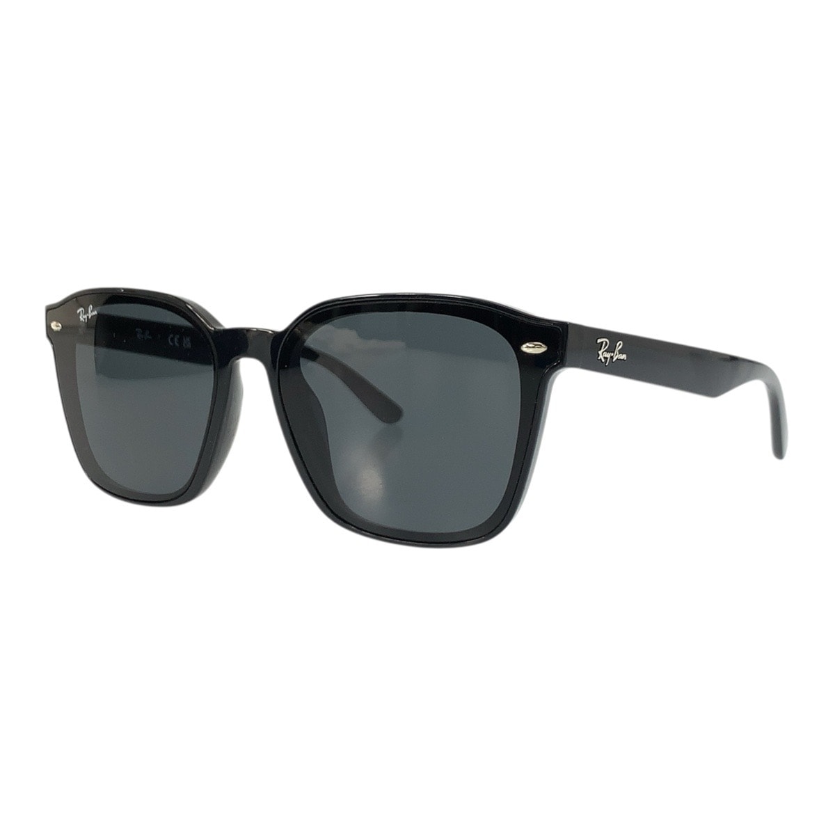 美品 Ray-Ban レイバン ブラック 黒 プラスチック サングラス 男女兼用 スクエア 506768 【中古】