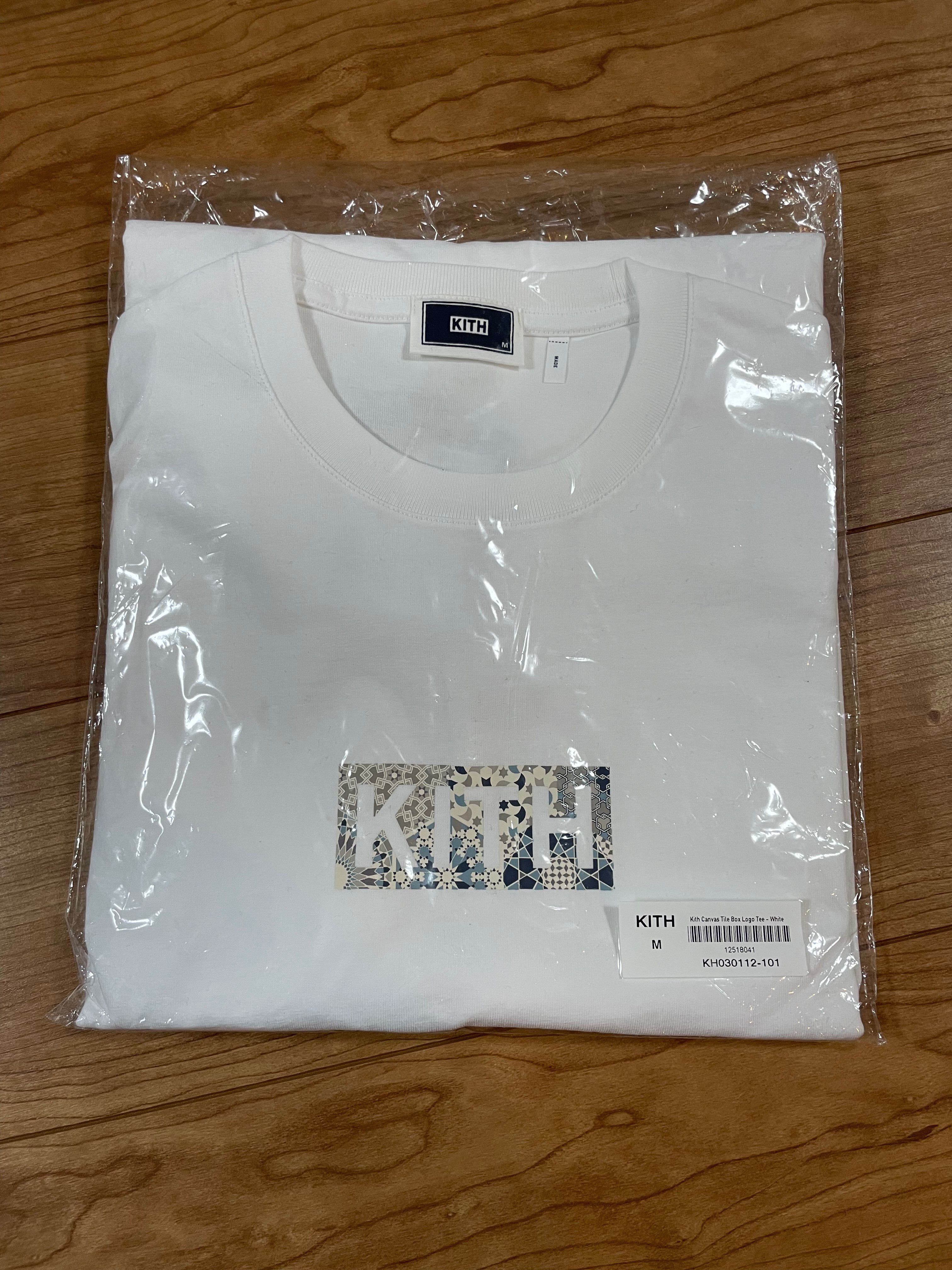 Kith Canvas Tile Box Logo Tee "White"