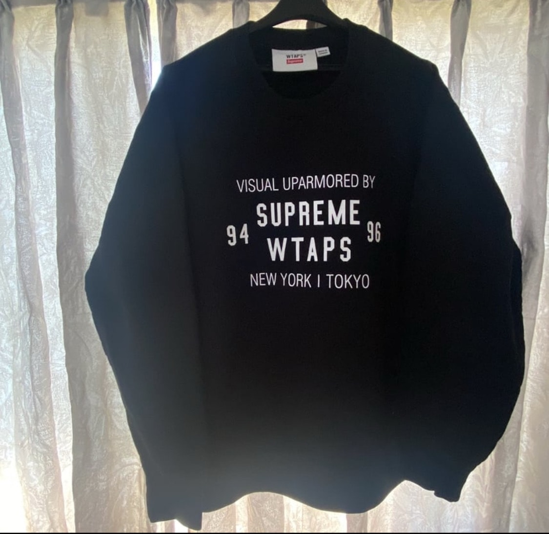 Supreme x WTAPS Crewneck "Black" 21274SPD-CSM03S