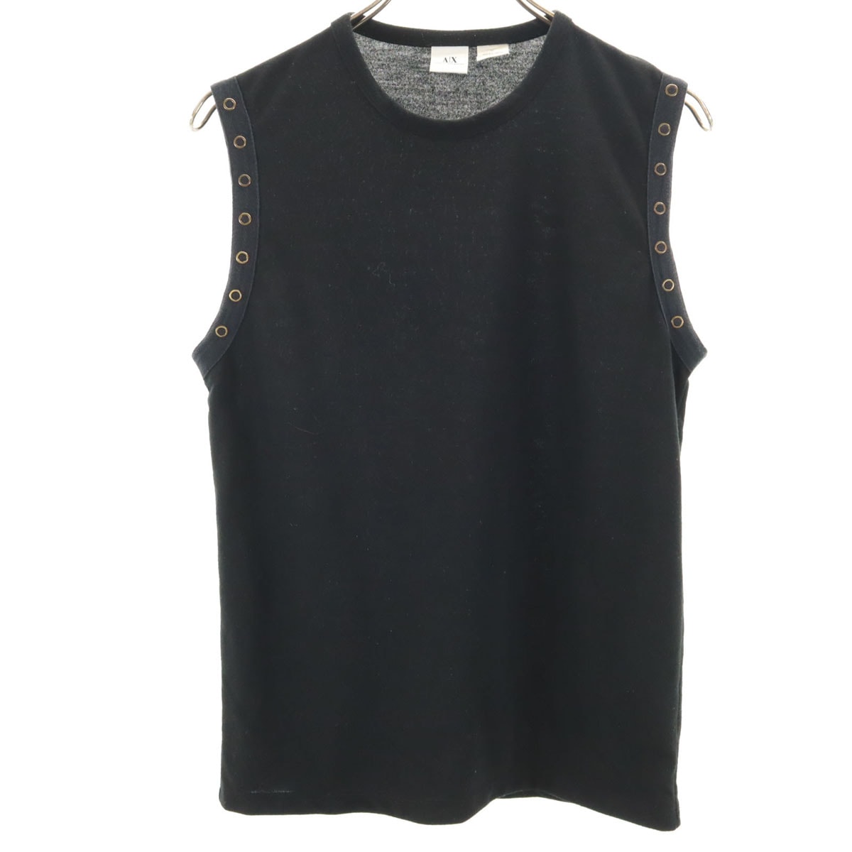 ARMANI EXCHANGE アルマーニエクスチェンジ 90s 00s オールド ノースリーブ カットソー S ブラック系