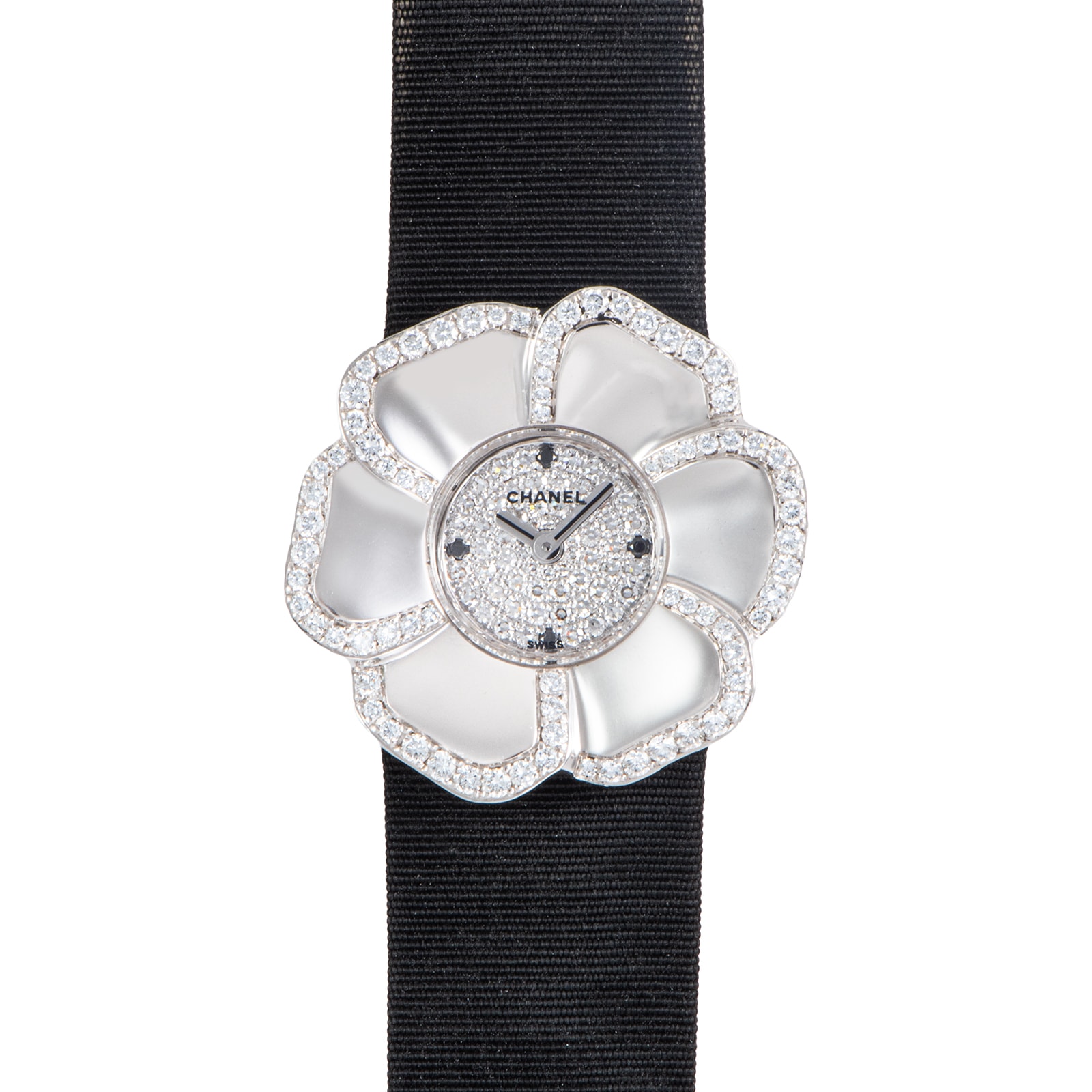 CHANEL シャネル カメリアウォッチ H1190 K18WG【中古】