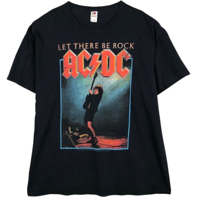 古着 フルーツオブザルーム FRUIT OF THE LOOM HD COTTON AC/DC エーシーディーシー バンドTシャツ バンT メンズXL相当/eaa648381
