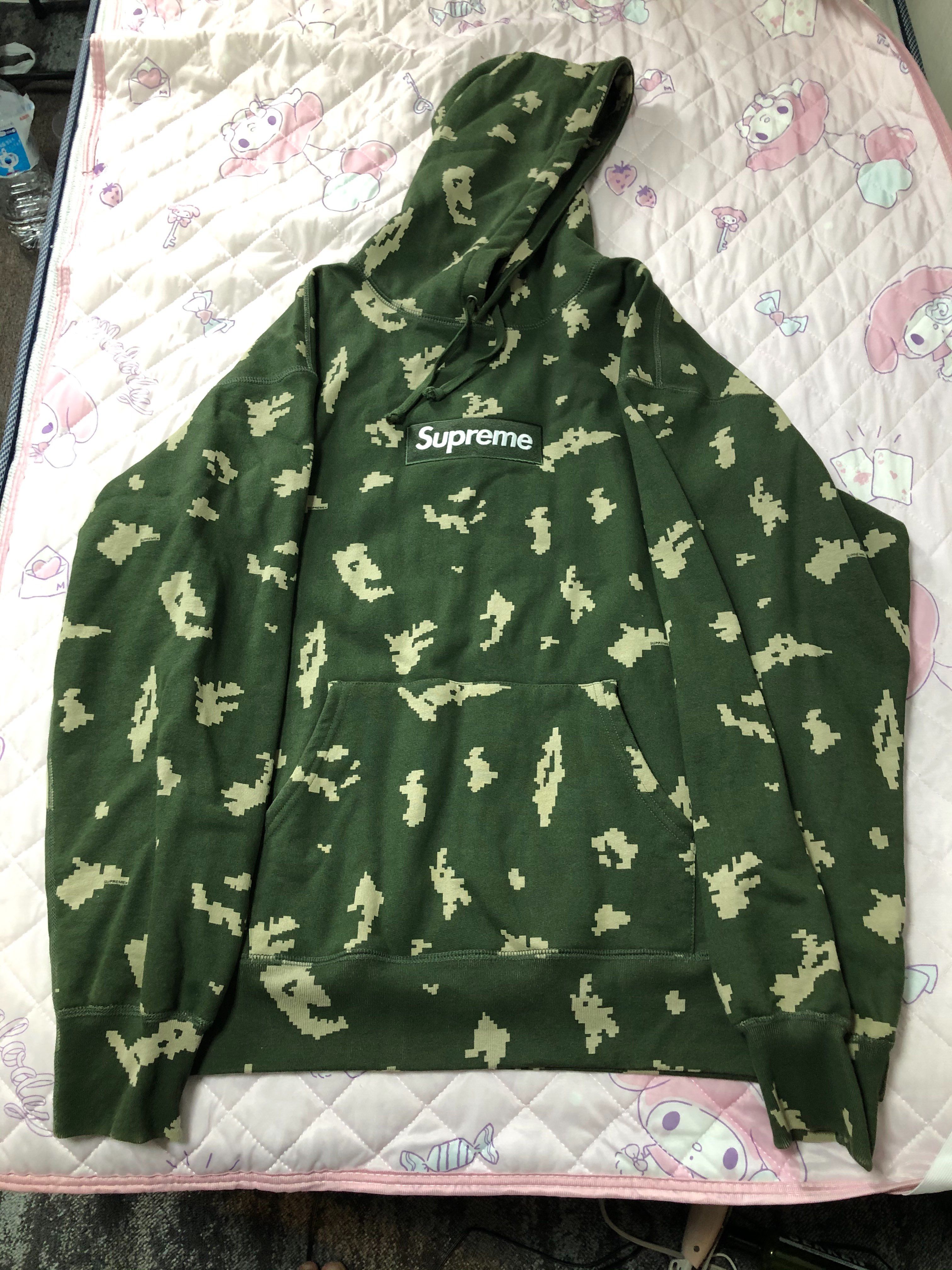Supreme Box Logo Hooded Sweatshirt "Olive Russian Camo" (21FW)