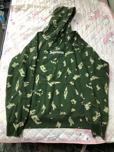 Supreme Box Logo Hooded Sweatshirt "Olive Russian Camo" (21FW)