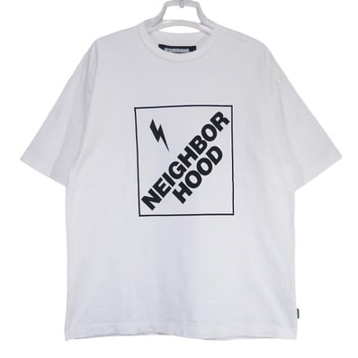 NEIGHBORHOOD ネイバーフッド 22AW CLASSIC LOGO SS 222TPNH-CSM07 クラシック ロゴ ショートスリーブ Tシャツ ホワイト カットソー 半袖 サイズM