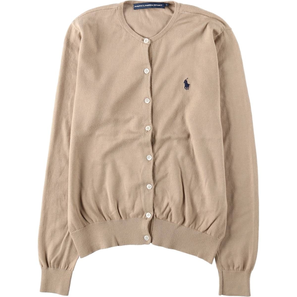 古着 ラルフローレン Ralph Lauren RALPH LAUREN SPORT ピマコットンニットカーディガン レディースL相当/eaa618774