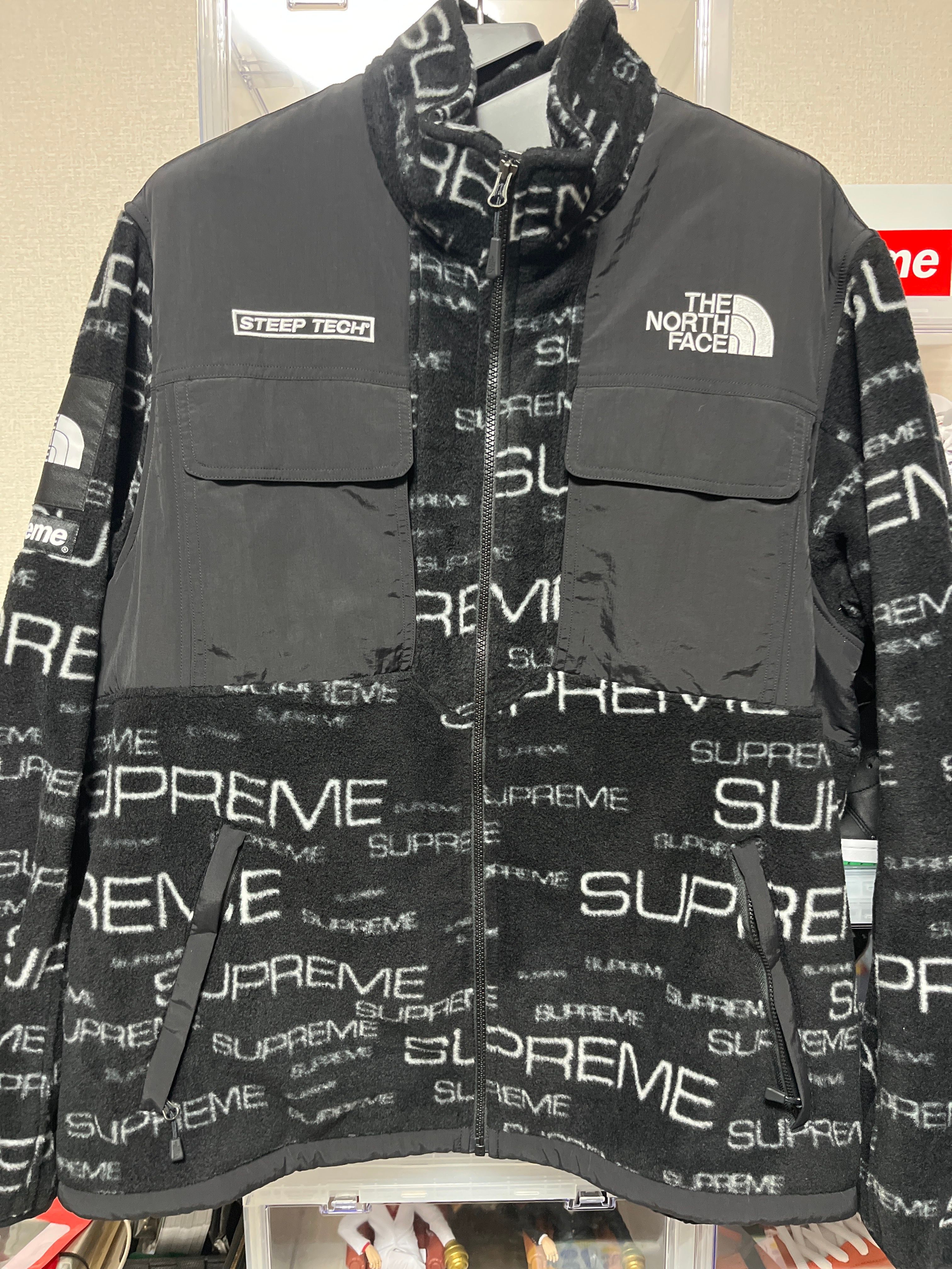 Supreme x The North Face Steep Tech Fleece Jacket "Black"