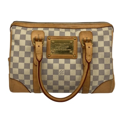 LOUIS VUITTON ルイヴィトン ミニボストンバッグ ダミエ アズール バークレー N52001 グレー×ホワイト